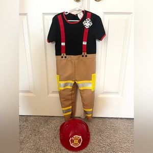 Kids Fireman one piece jumpsuit 2-3T